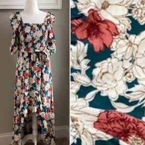 Melrose & Market High Low Boho Floral Dress Size XS